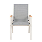 Juego comedor terraza 6 sillas Erie champagne