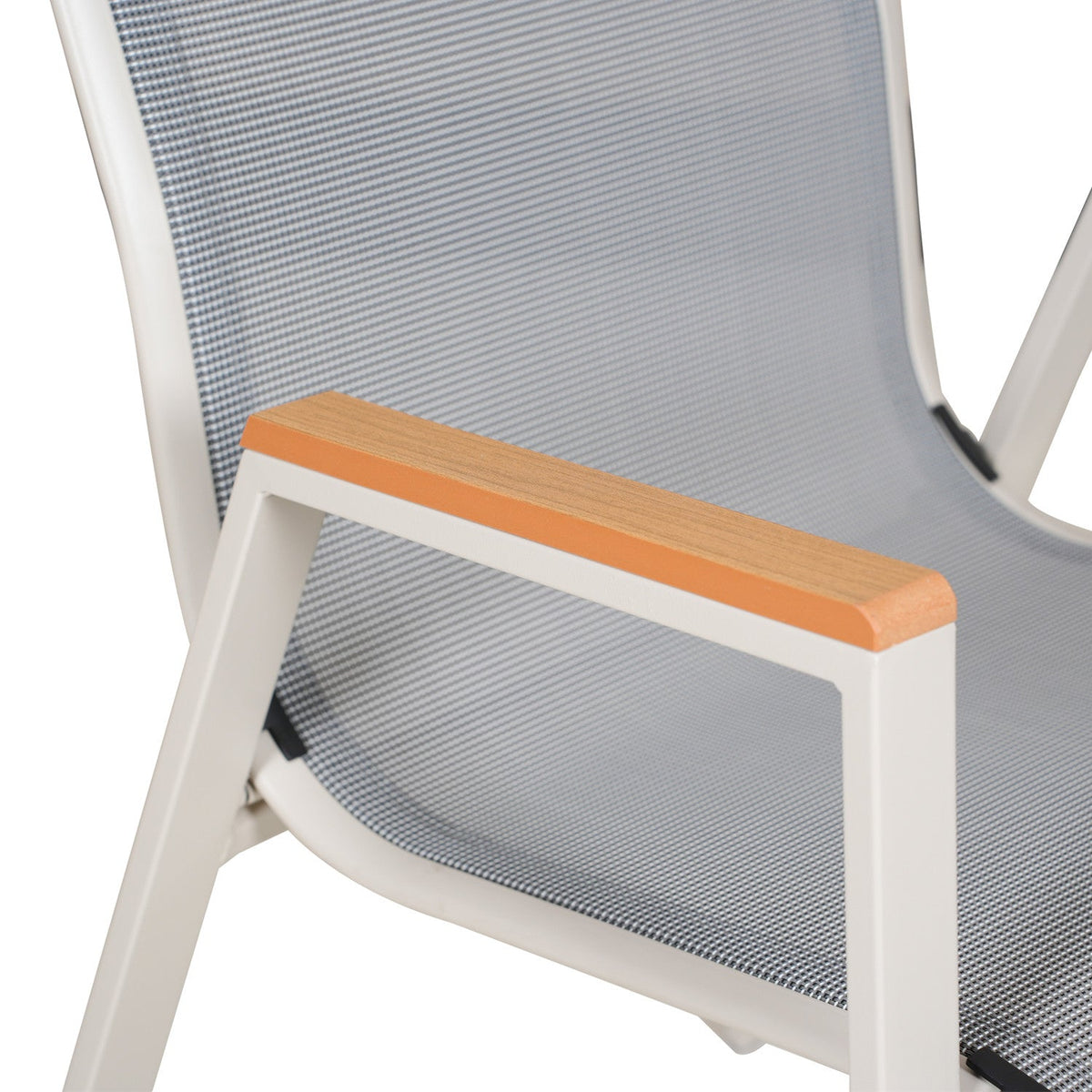 Juego comedor terraza 6 sillas Erie champagne