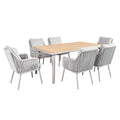 Juego comedor terraza 6 sillas Milano