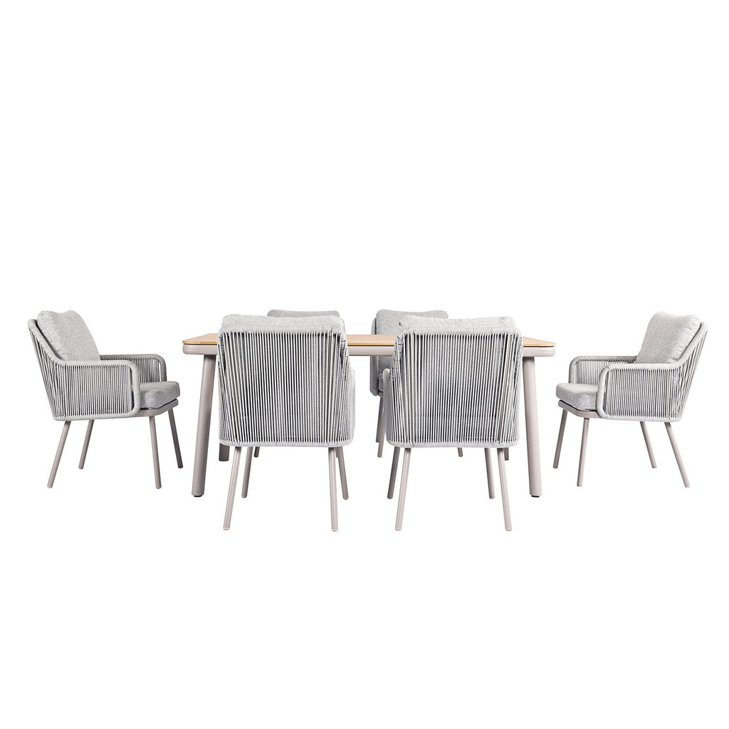 Juego comedor terraza 6 sillas Milano