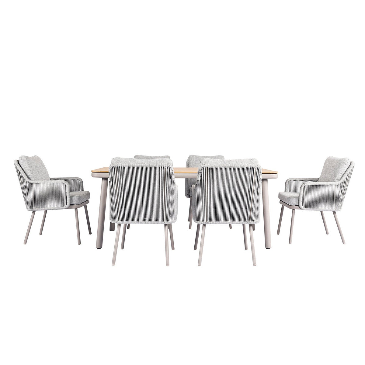 Juego comedor terraza 6 sillas Milano