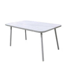 Juego comedor terraza 6 sillas Sylva blanco