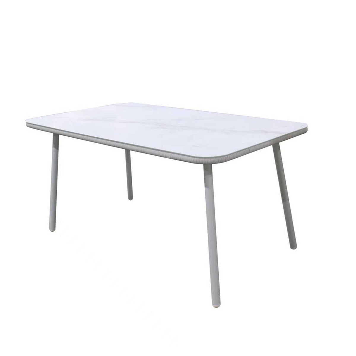 Juego comedor terraza 6 sillas Sylva blanco