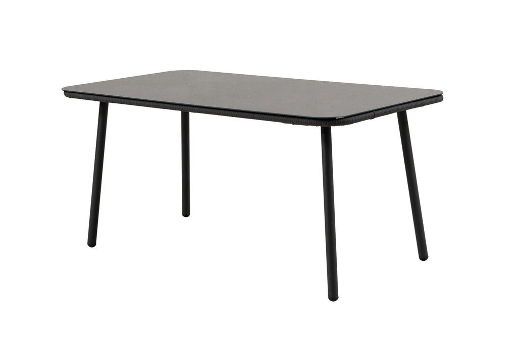 Juego comedor terraza 6 sillas Sylva gris oscuro