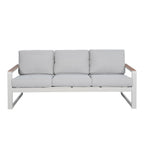 Juego living terraza Elgin champagne 3-1-1-1