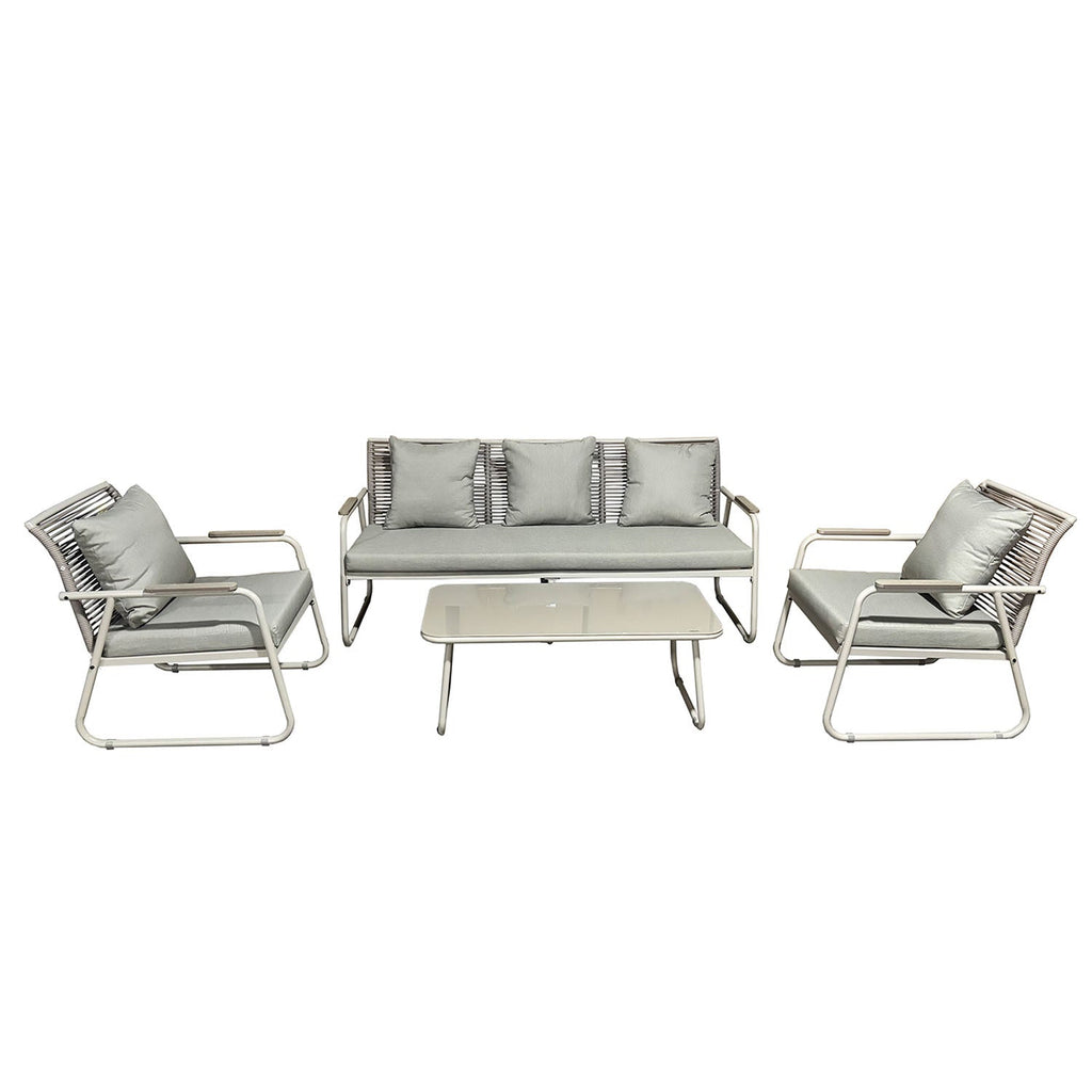 Juego living terraza Macos 3-1-1 beige