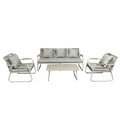 Juego living terraza Macos 3-1-1 beige