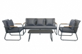 Juego living terraza Macos 3-1-1 gris