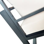 Juego living terraza Mykonos 2-1-1 negro