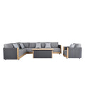 Juego living terraza seccional Ámbar 4 pzas