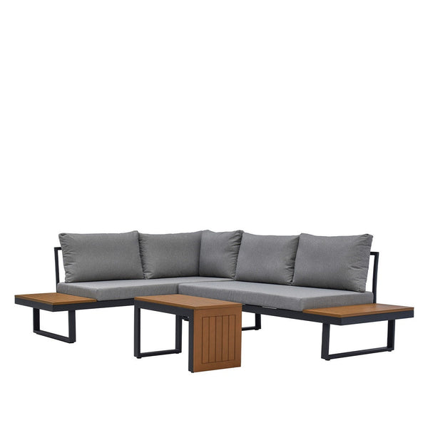 Juego living terraza seccional Anto + mesa