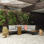 Juego living terraza seccional Anto + mesa