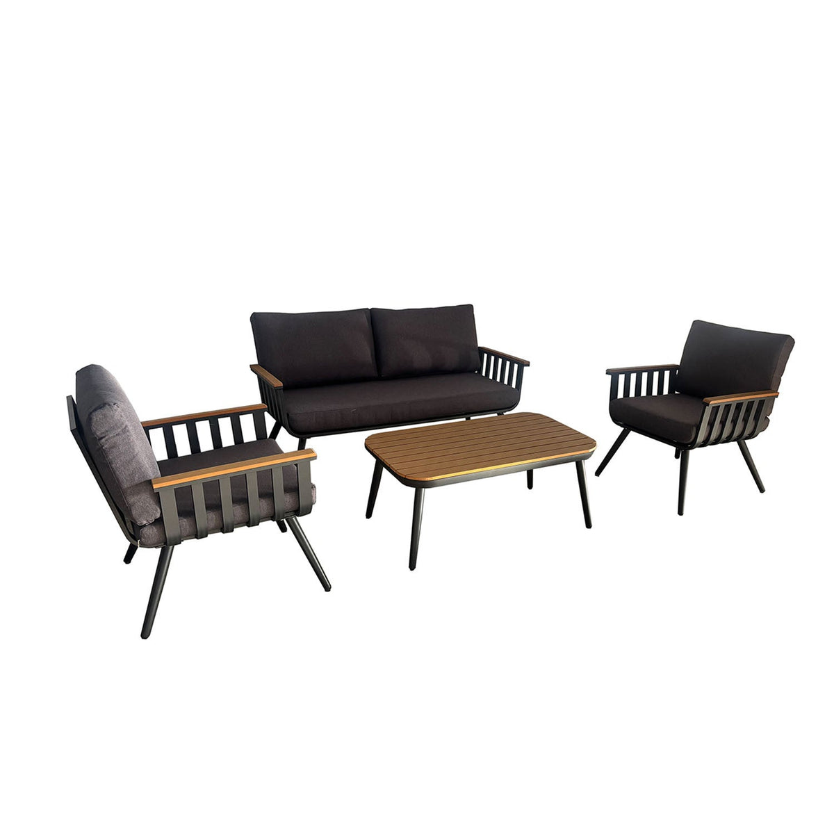 Juego living terraza Vibe 2-1-1 gris