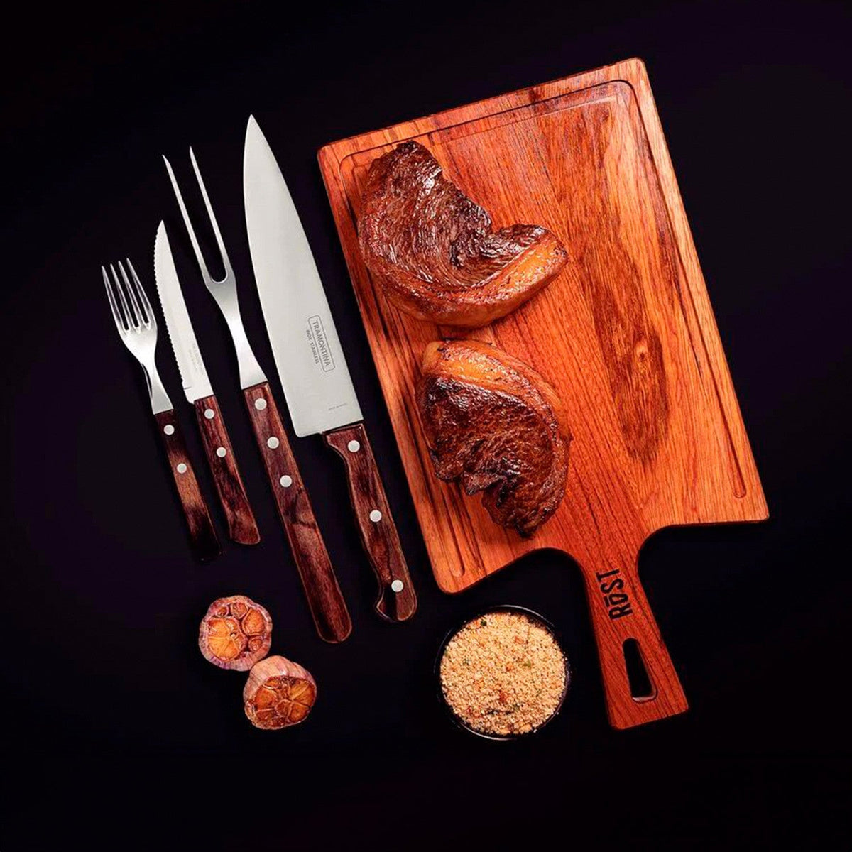 Juego para asado 14 pzas