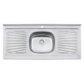 Lavaplatos de Acero Inoxidable 120x52 1