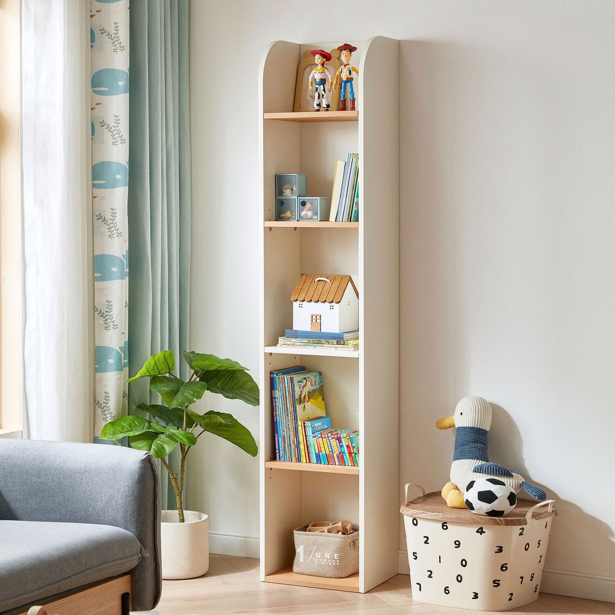 Librero infantil Abasi blanco madera