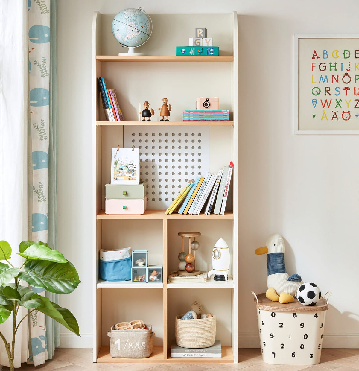 Librero infantil Mosi blanco madera