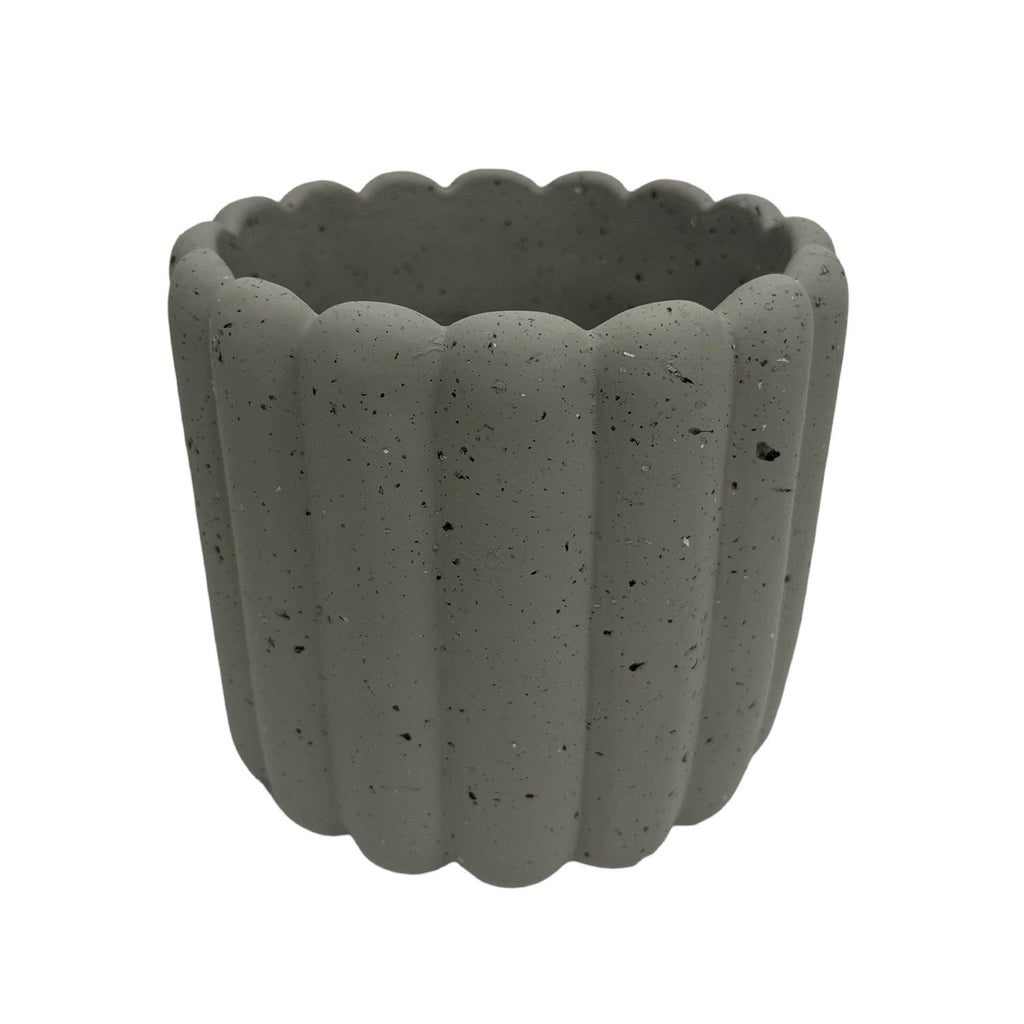 Macetero cerámica 13.5cm Nagoya gris