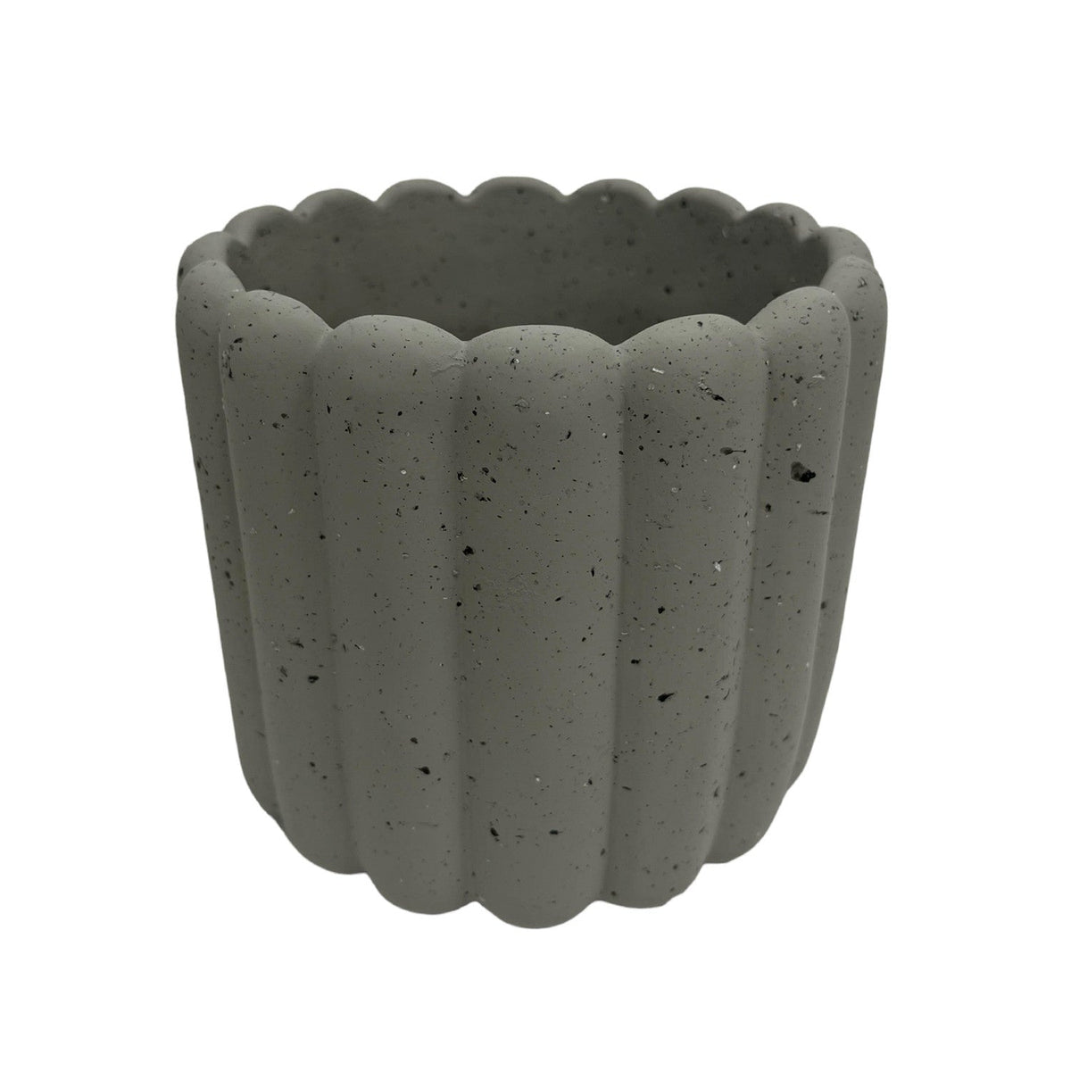 Macetero cerámica 13.5cm Nagoya gris