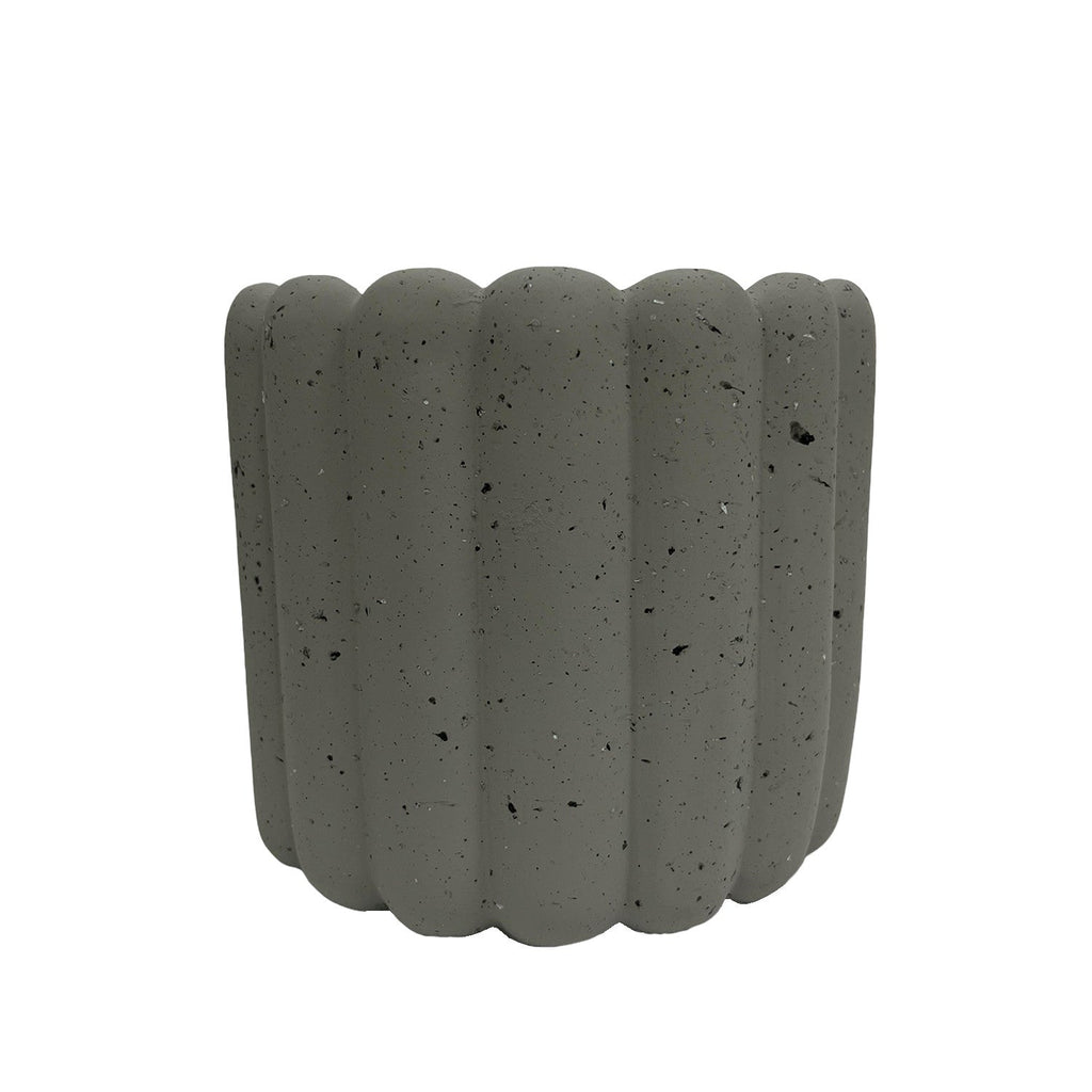 Macetero cerámica 13.5cm Nagoya gris
