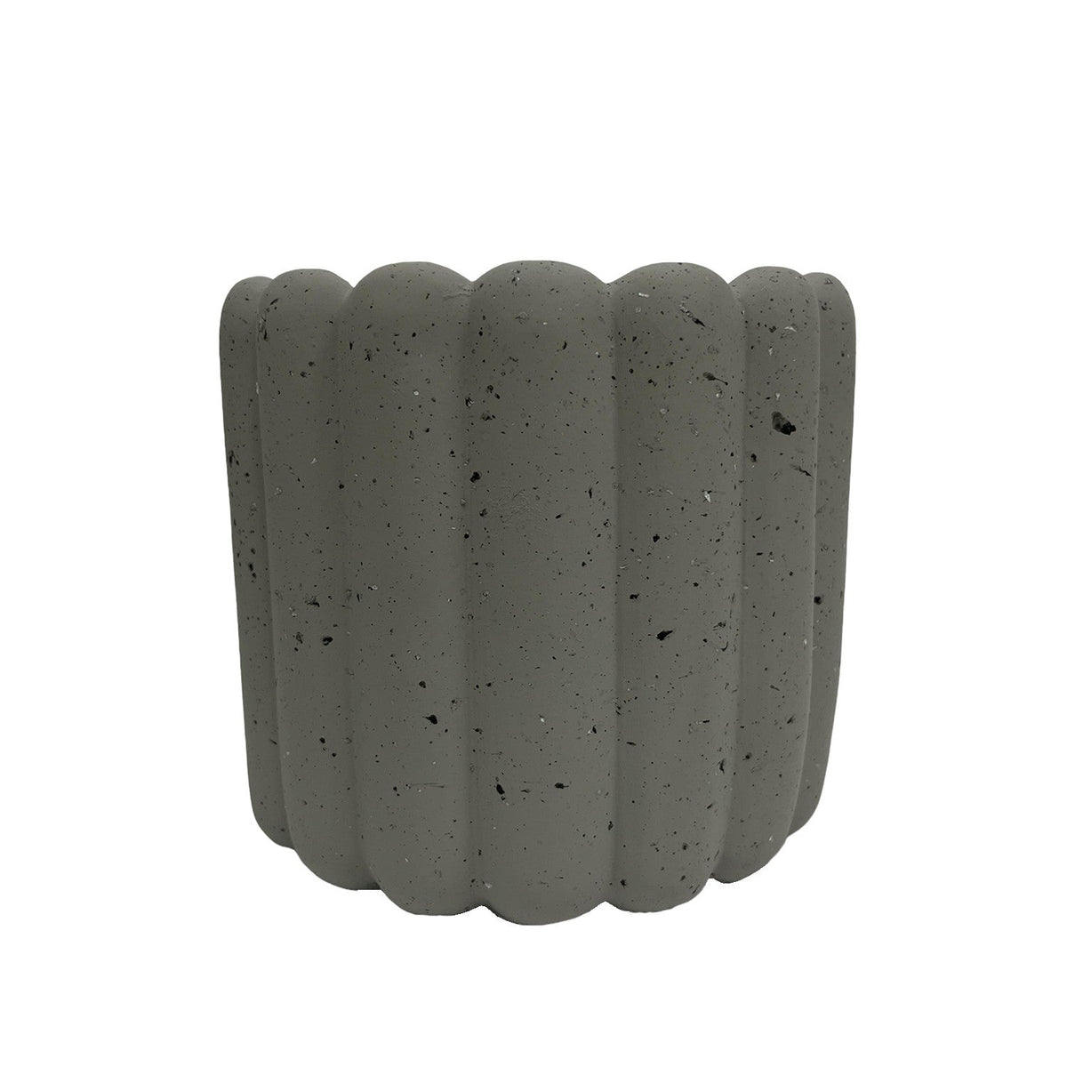 Macetero cerámica 13.5cm Nagoya gris