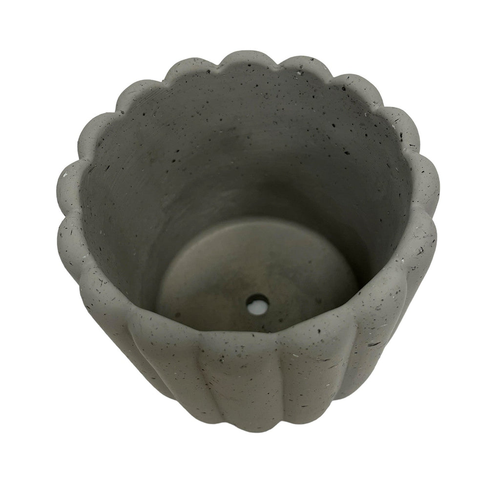 Macetero cerámica 13.5cm Nagoya gris