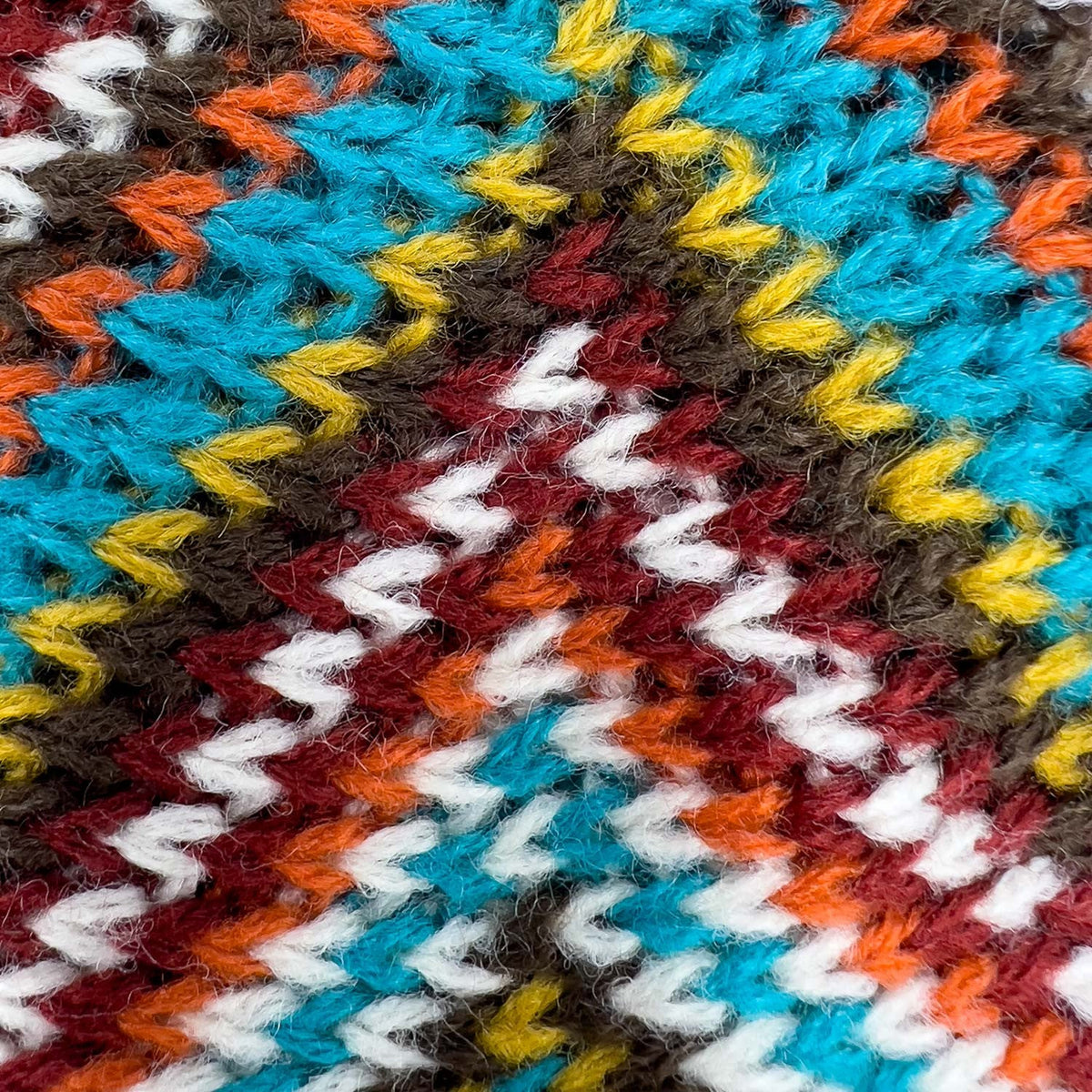 Manta 127x125cm zigzag roja