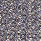 Mantel flower print azul 200x135cm
