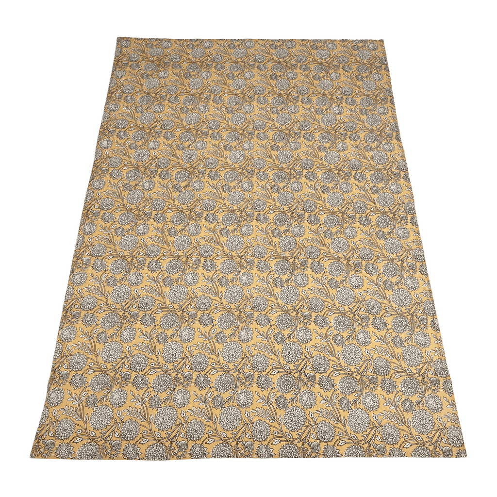 Mantel flower print crudo 150x250cm