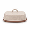 Mantequillero cerámica beige terracota