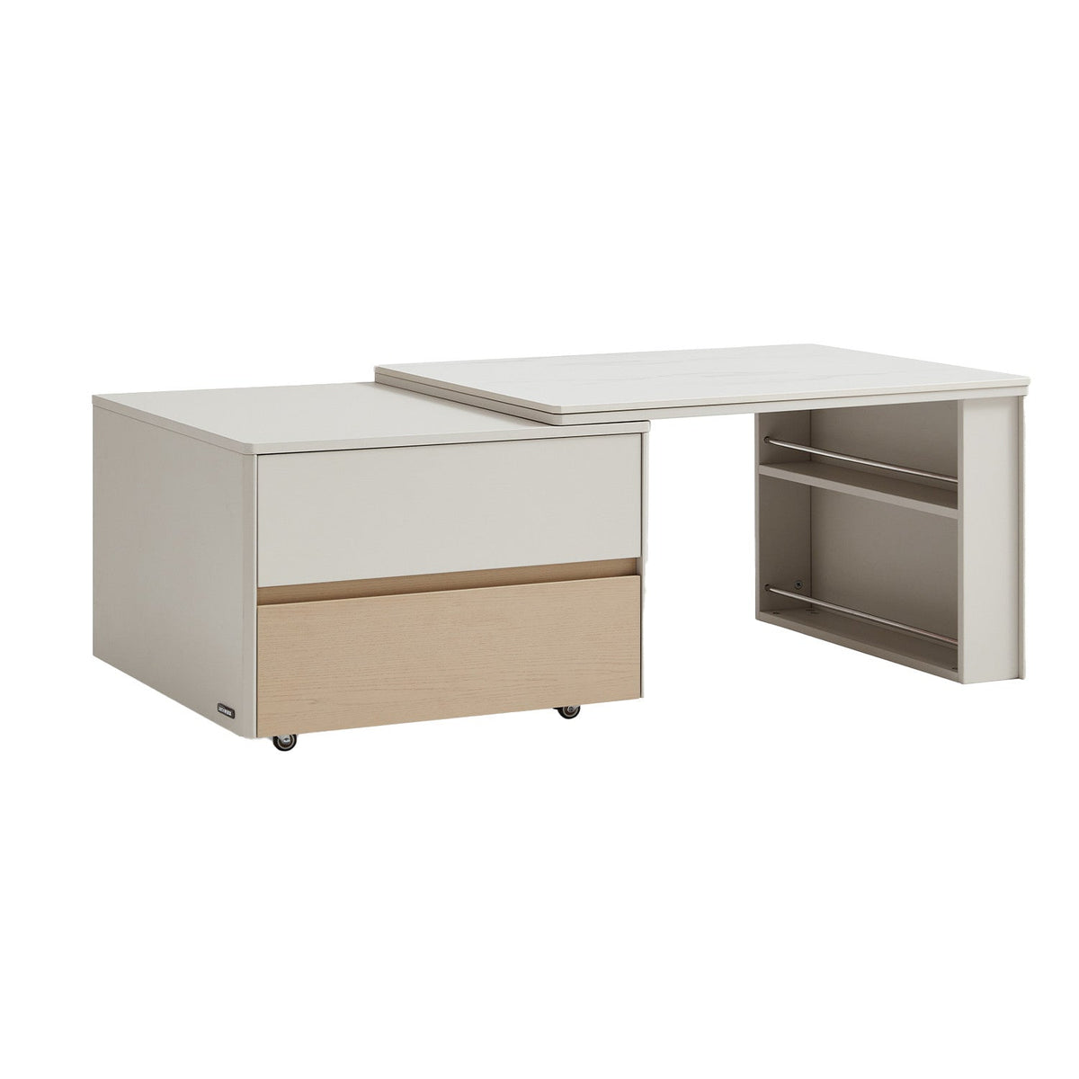 Mesa centro extensible Lina gris