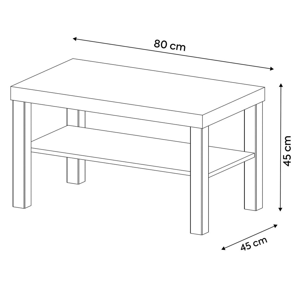 Mesa centro UP café-beige