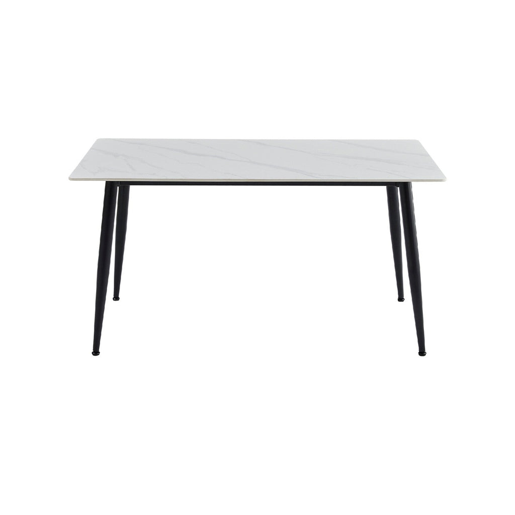Mesa comedor 4 puestos Khissa blanco mate
