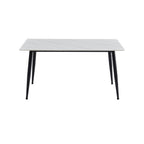 Mesa comedor 4 puestos Khissa blanco mate
