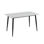 Mesa Comedor Khissa 4 Puestos Blanco Mate