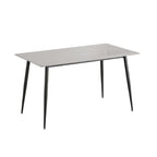 Mesa comedor 4 puestos Khissa gris mate