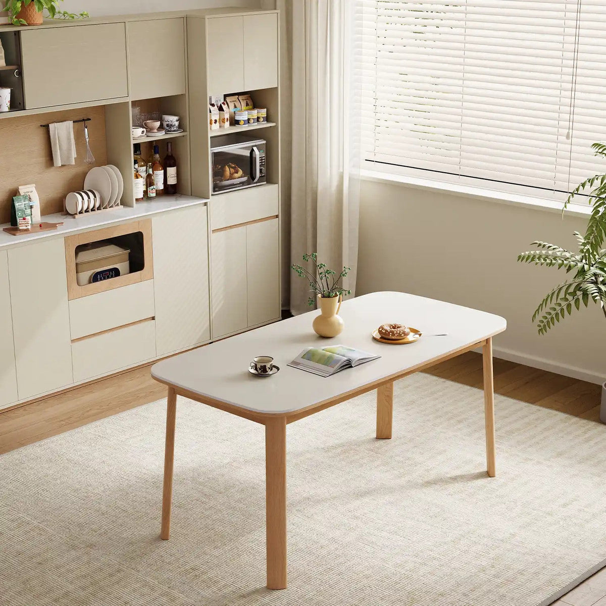 Mesa comedor 4 puestos Nova blanco