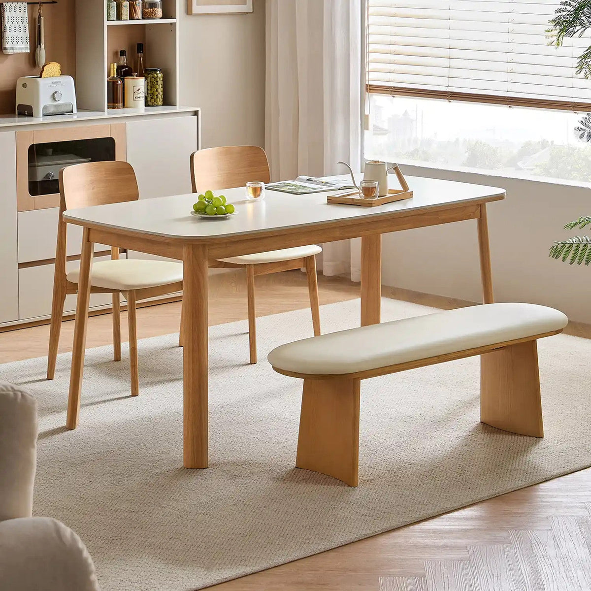 Mesa comedor 4 puestos Nova blanco
