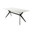 Mesa comedor 6 puestos Akila blanco mate
