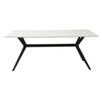 Mesa comedor 6 puestos Akila blanco mate