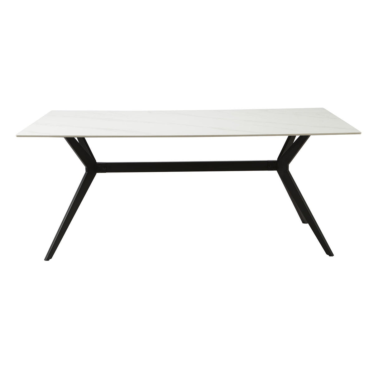 Mesa comedor 6 puestos Akila blanco mate