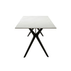 Mesa comedor 6 puestos Akila blanco mate