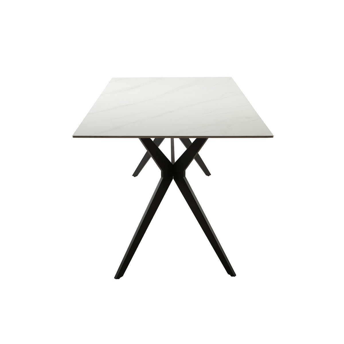 Mesa comedor 6 puestos Akila blanco mate
