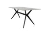 Mesa comedor 6 puestos Akila gris mate