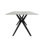 Mesa comedor 6 puestos Akila gris mate