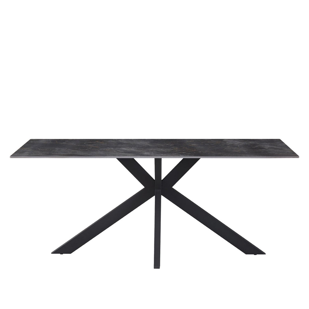 Mesa comedor 6 puestos Verona negro