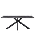Mesa comedor 6 puestos Verona negro