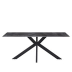 Mesa comedor 6 puestos Verona negro