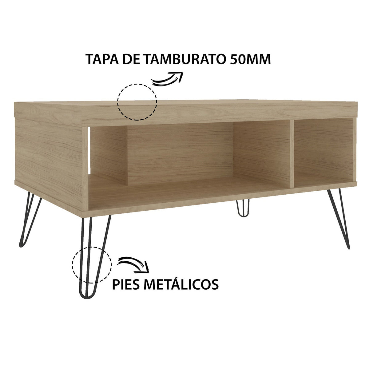 Mesa de Centro Liberty - roble