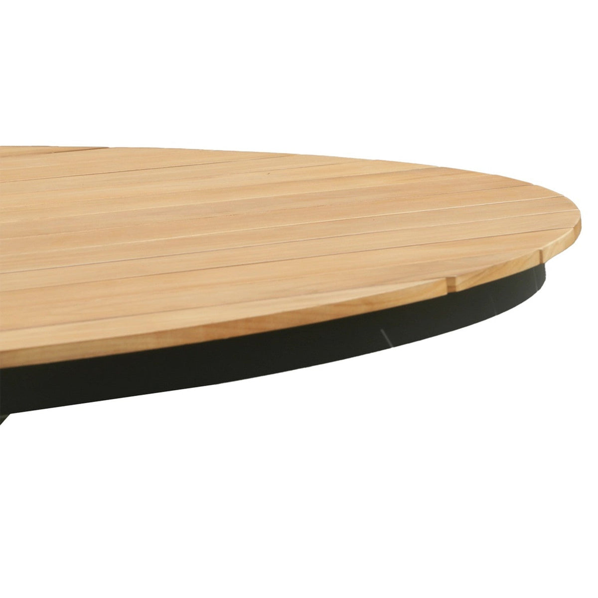 Mesa Terraza Asturias teca aluminio gris 150cm